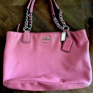 Coach Pebbled Leather BARBIE PINK Shoulder Bag